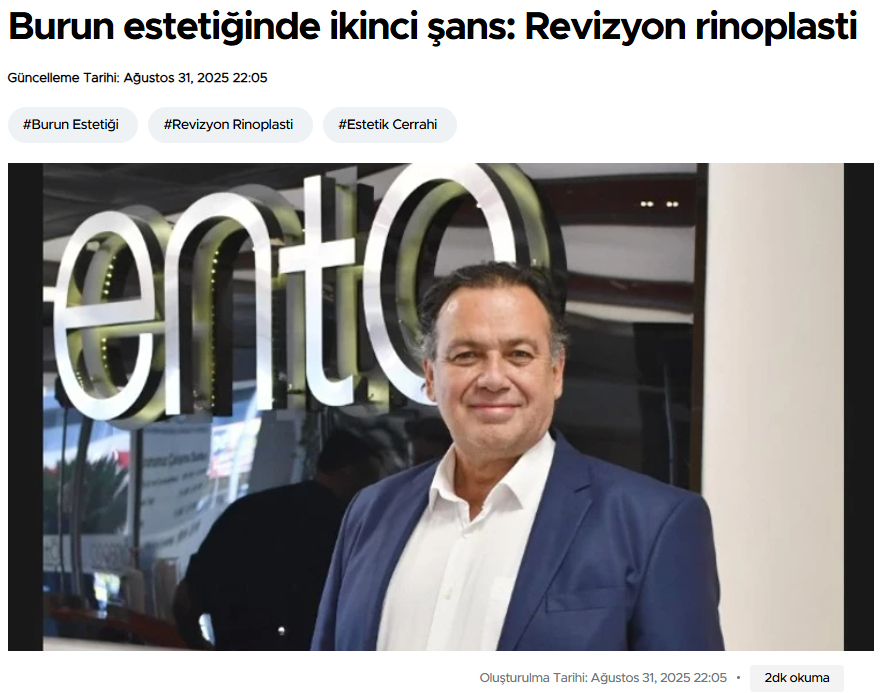 Burun estetiğinde ikinci şans: Revizyon rinoplasti