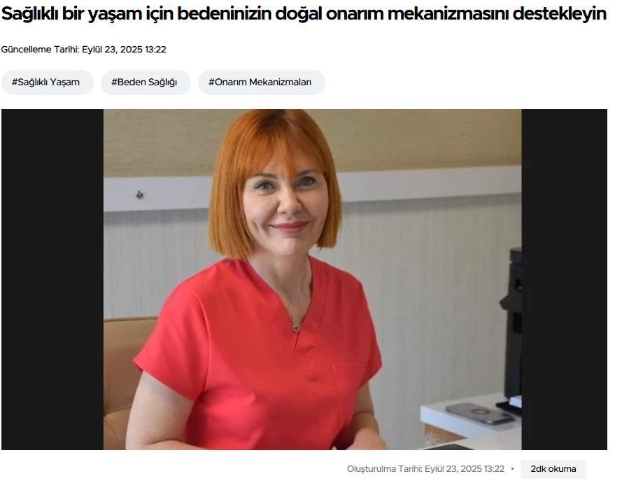 Sağlıklı bir yaşam için bedeninizin doğal onarım mekanizmasını destekleyin